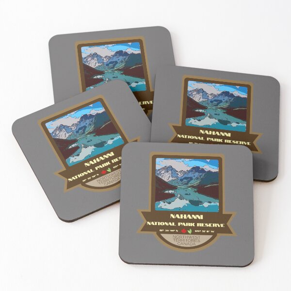 Item preview, Nahanni National Park Reserve Vintage Retro Sticker – Canada National Park Badge Design designed and sold by RouseDesigns.