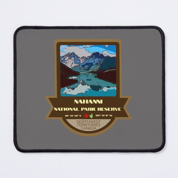 Item preview, Nahanni National Park Reserve Vintage Retro Sticker – Canada National Park Badge Design designed and sold by RouseDesigns.