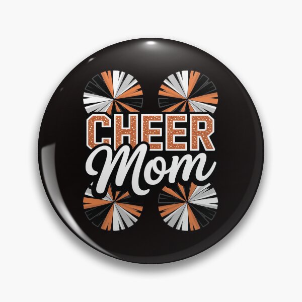 Item preview, Loud Proud Cheer Mom Mama Cheerleading Orange Pom Poms designed and sold by MelSurf.