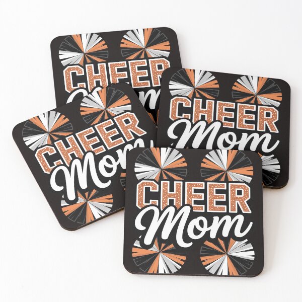 Item preview, Loud Proud Cheer Mom Mama Cheerleading Orange Pom Poms designed and sold by MelSurf.