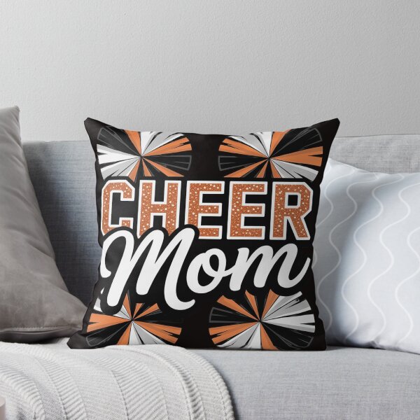 Item preview, Loud Proud Cheer Mom Mama Cheerleading Orange Pom Poms designed and sold by MelSurf.