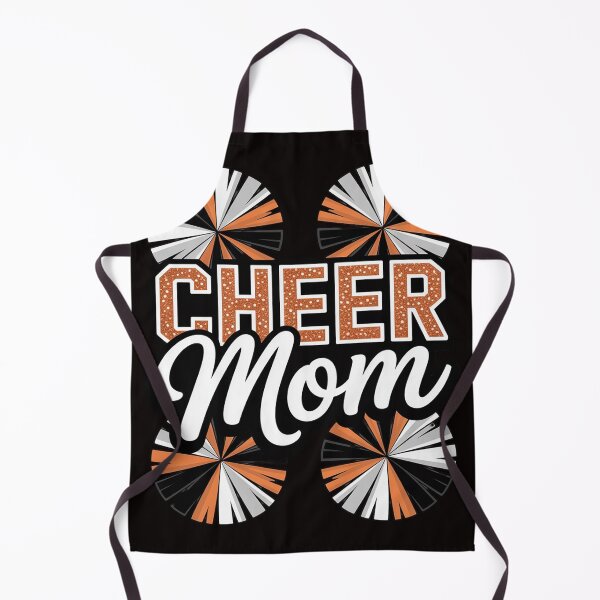 Item preview, Loud Proud Cheer Mom Mama Cheerleading Orange Pom Poms designed and sold by MelSurf.