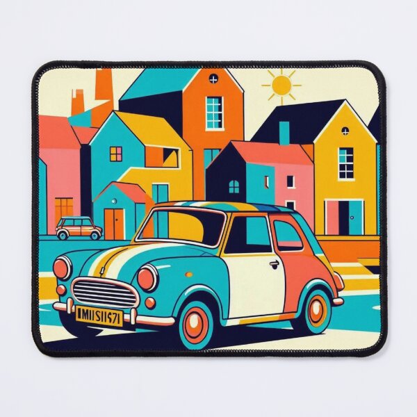 Item preview, Village Taxi – Retro Cartoon designed and sold by DesignBox-.