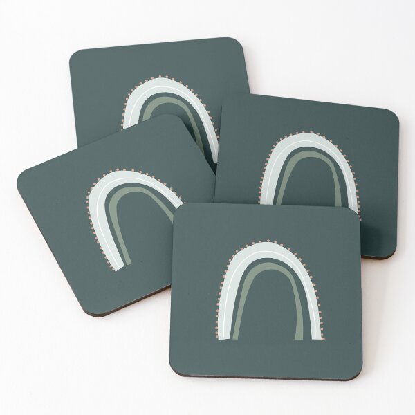 Item preview, Dark Green Boho Rainbow designed and sold by LOUBNEY.