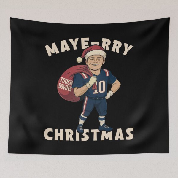 Item preview, Drake Maye Maye-rry Christmas designed and sold by moabeArtistic.