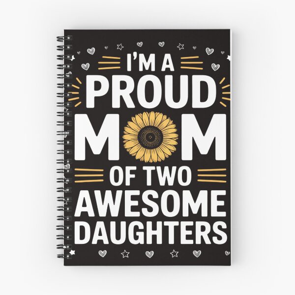 Item preview, I'm a proud mom of two awesome daughters mother's day women designed and sold by MelSurf.