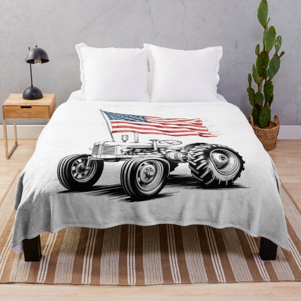 Item preview, Farm Tractor Proud Farmer Patriotic American Flag Tractor designed and sold by MelSurf.