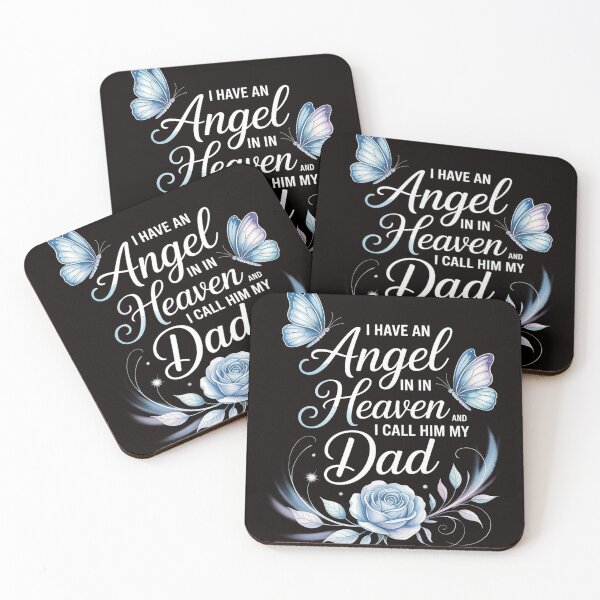 Item preview, Dad I Have an Angel in Heaven Proud Family Memorial designed and sold by MelSurf.