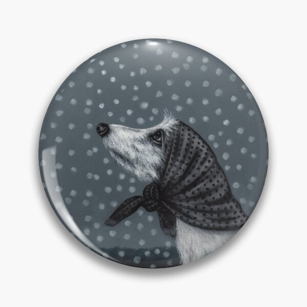 Item preview, A dog looking into the snow designed and sold by EmilyDouArt.