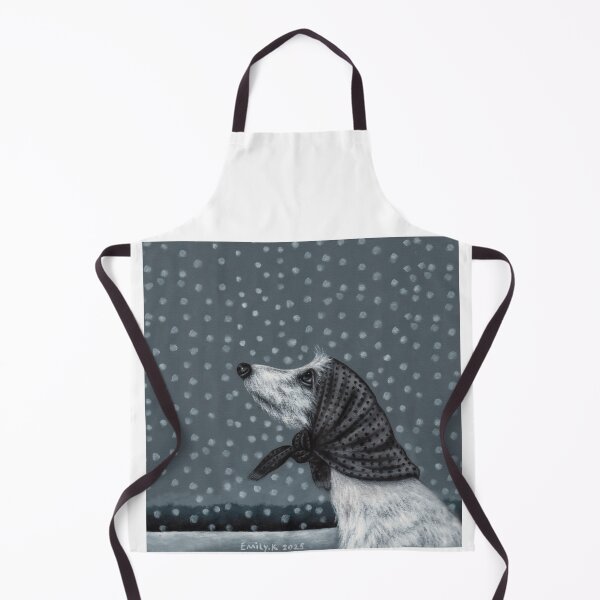 Item preview, A dog looking into the snow designed and sold by EmilyDouArt.