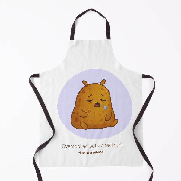 Item preview, Overcooked Potato Feelings – Cute Kawaii Sad Potato Design designed and sold by JA-1994.
