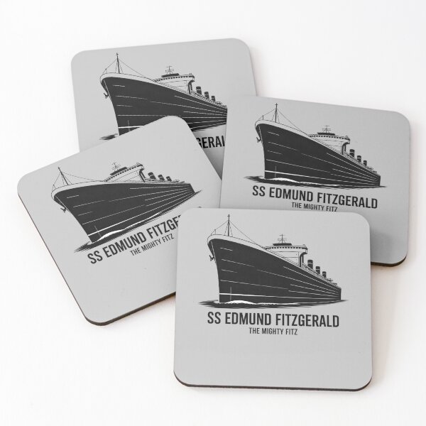 Item preview, SS Edmund Fitzgerald Mighty Fitz Lake Superior Tribute designed and sold by FreshVibe Prints.