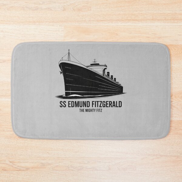 Item preview, SS Edmund Fitzgerald Mighty Fitz Lake Superior Tribute designed and sold by FreshVibe Prints.