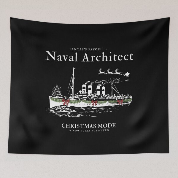 Item preview, Santas's Favorite Naval Architect Christams Mode Is Now Fully Activated designed and sold by SunflakeStudio.