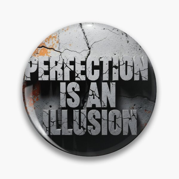 Item preview, Perfection Is An Illusion Motivational Wall Art | Inspirational Grunge Quote Poster | Modern Typography Print designed and sold by Badis  Mardessi.