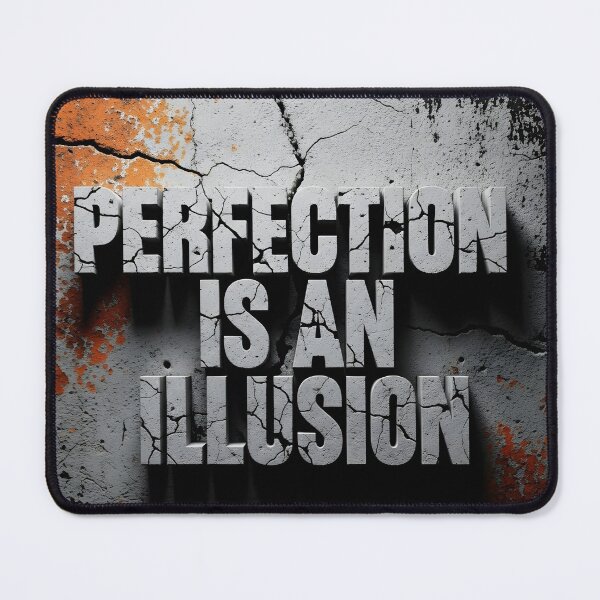 Item preview, Perfection Is An Illusion Motivational Wall Art | Inspirational Grunge Quote Poster | Modern Typography Print designed and sold by Badis  Mardessi.