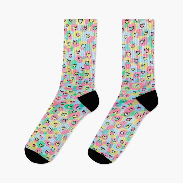 Item preview, Tulips in pink, yellow and blue designed and sold by Sossie Vanek.