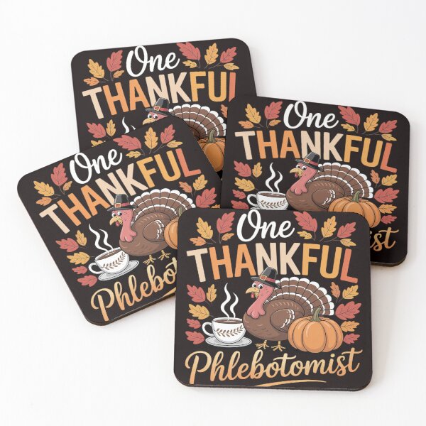 Item preview, One Thankful Phlebotomist Thanksgiving Fall Turkey Proud Job designed and sold by EntroRhim.