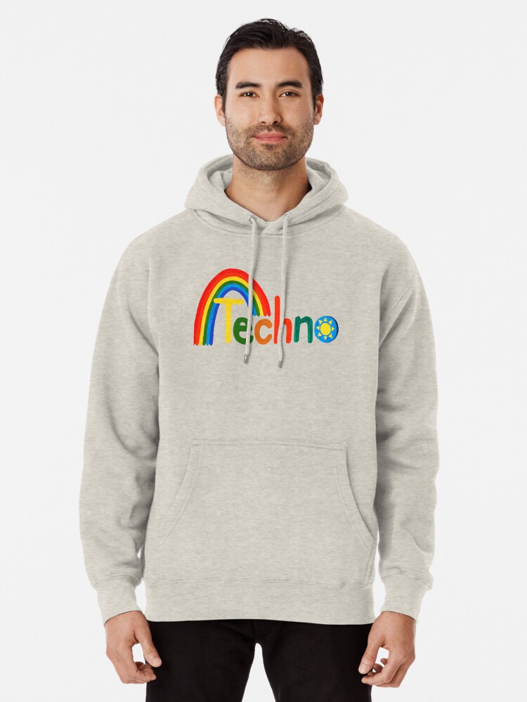 i love techno hoodie