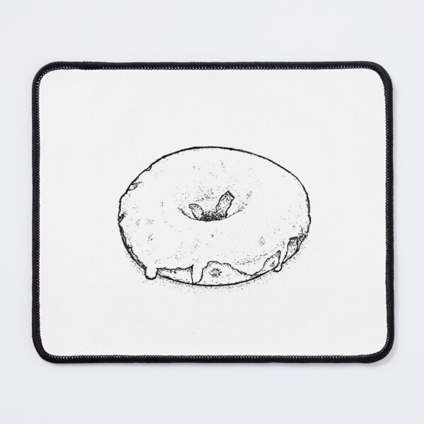 Item preview, Glazed Donut Stipple Art - Black and White Still Life designed and sold by wbhny.