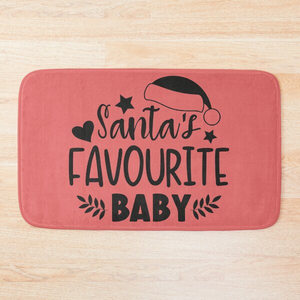 Item preview, Santa’s Favourite Baby – Cute Christmas Baby Typography Design designed and sold by ArtBySylvia.