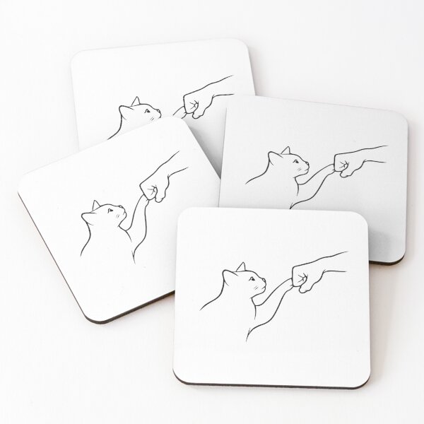 Item preview, Cat and owner handshake designed and sold by Apostleshop.