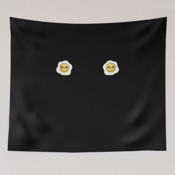 Item preview, Cute Fried Egg – Funny Kawaii Boobs Gag  designed and sold by Whisky1111.