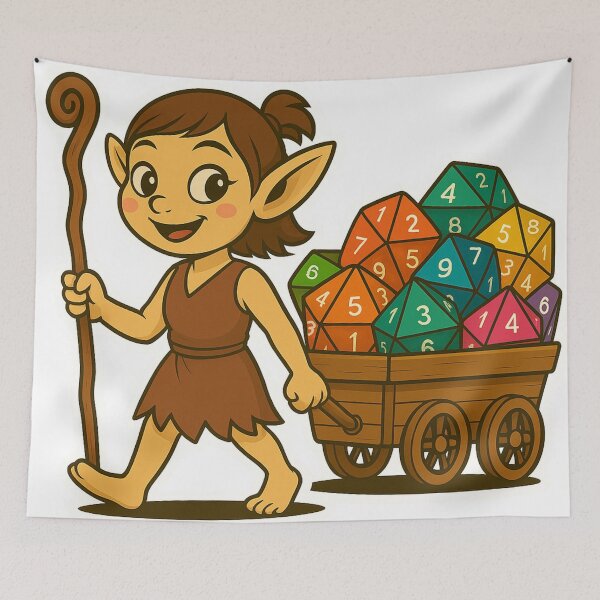 Item preview, Cute Dice Obsessed Creature designed and sold by P.Squared.