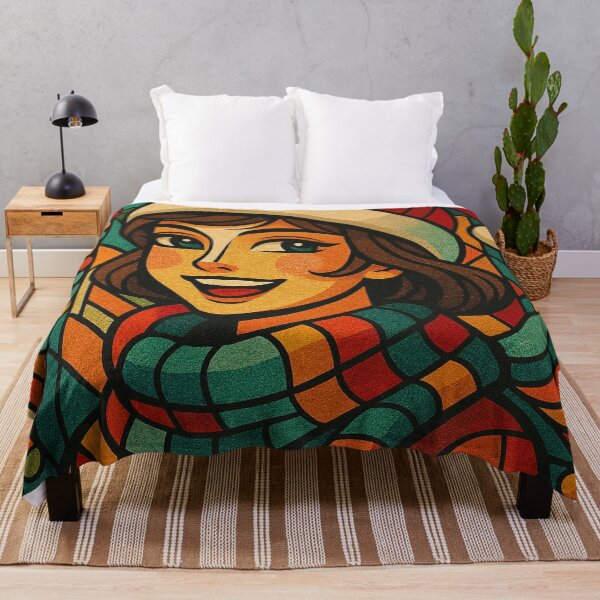 Item preview, Retro Christmas Girl: Festive Joy in Art Deco Style designed and sold by JonelleTshirts.