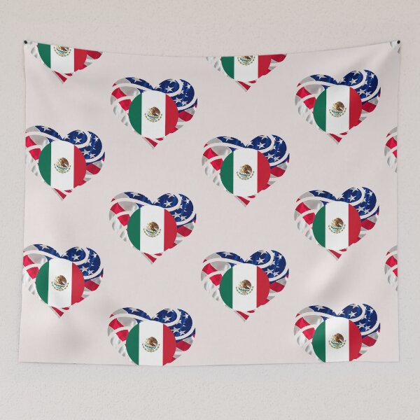 Item preview,  American Mexico flag  double pride Mexican roots  designed and sold by erozzz.