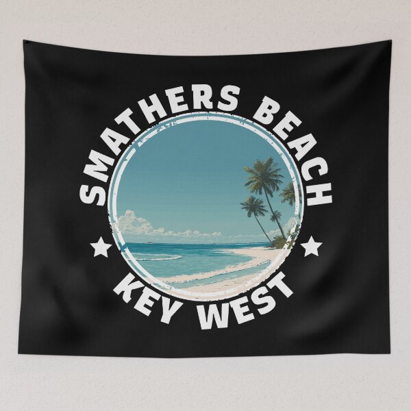 Item preview, Smathers Beach - Key West (with White Lettering) designed and sold by VelvetRoom.