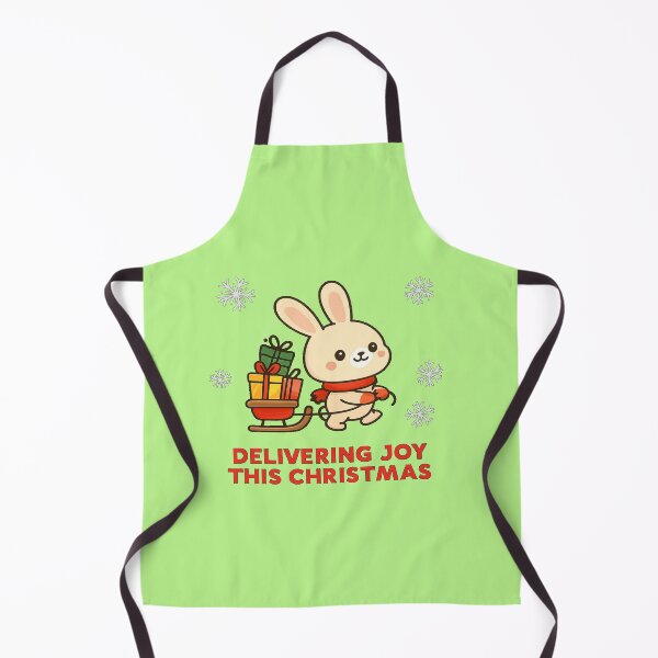 Item preview, Delivering Joy This Christmas Cute Bunny Sleigh designed and sold by Soft Strength Studio.