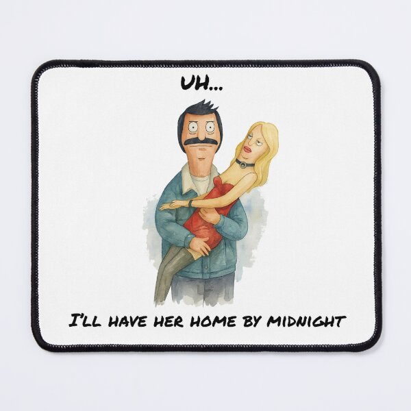 Item preview, Bob’s Burgers Fan Art – Bob and Nadine (Christmas Episode Inspired) With Text designed and sold by Beezy-Kneez.