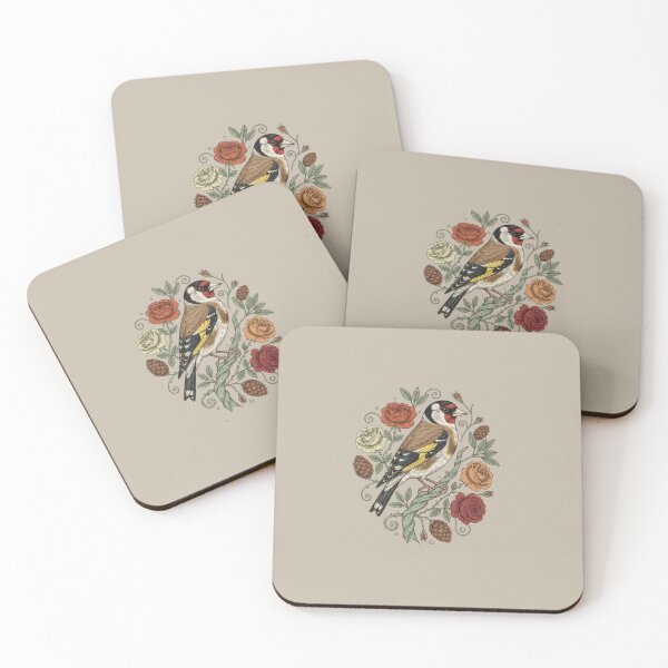 Item preview, Botanical European Goldfinch  designed and sold by BirdsnStuff.
