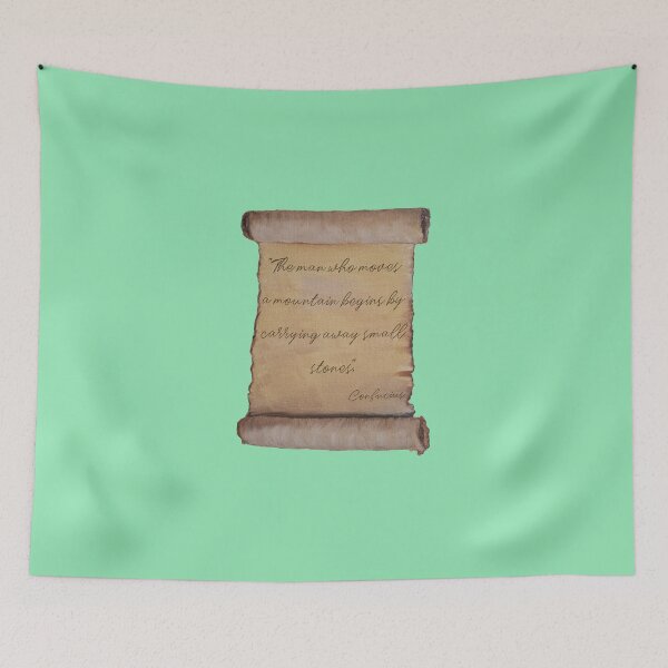 Item preview, Confucius Quote on Scroll designed and sold by gokesti.