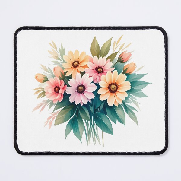 Item preview, Watercolor bouquet of colorful flowers designed and sold by PrintLabStudio.