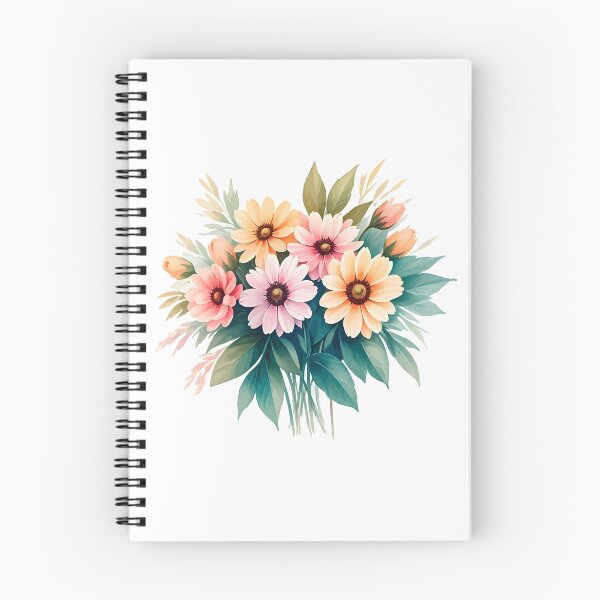 Item preview, Watercolor bouquet of colorful flowers designed and sold by PrintLabStudio.