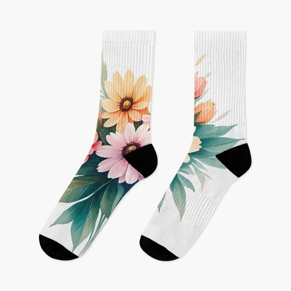 Item preview, Watercolor bouquet of colorful flowers designed and sold by PrintLabStudio.