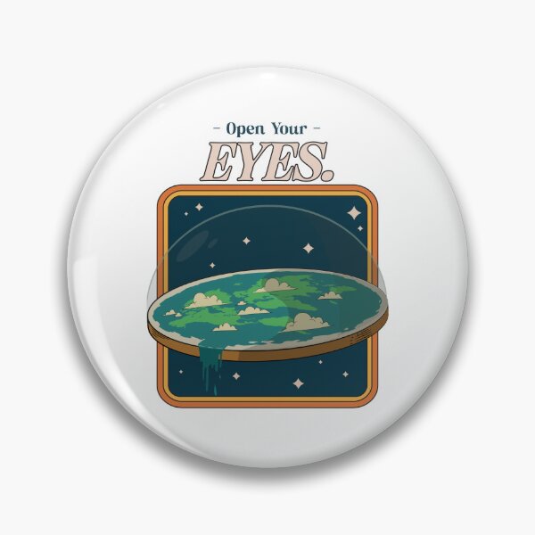 Item preview, Open Your Eyes Flat Earth designed and sold by HGTeesandThings.