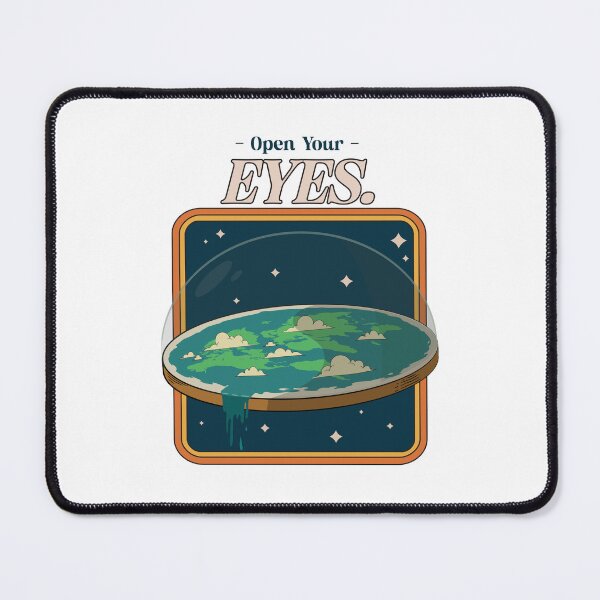 Item preview, Open Your Eyes Flat Earth designed and sold by HGTeesandThings.
