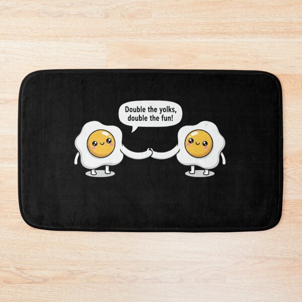 Item preview, Double Yolks, Don’t Stare – Playful Kawaii Egg Gag  designed and sold by Whisky1111.