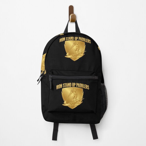 Item preview, Iron Stand Up Paddlers – Gold Metallic SUP Logo designed and sold by SeaPolar.