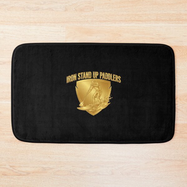 Item preview, Iron Stand Up Paddlers – Gold Metallic SUP Logo designed and sold by SeaPolar.