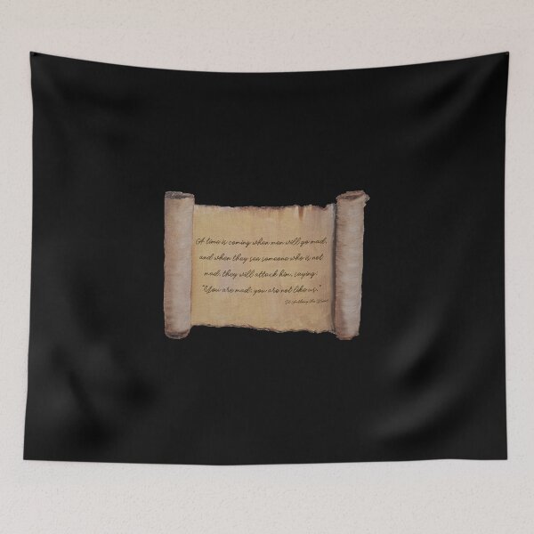 Item preview, St Anthony The Great quote on Scroll designed and sold by gokesti.