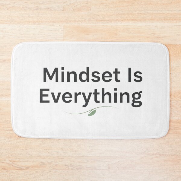 Item preview, Mindset Is Everything | Minimalist Growth Mindset & Mental Wellness Motivation designed and sold by Mind & Muse.