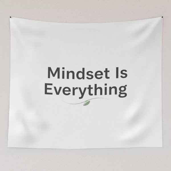 Item preview, Mindset Is Everything | Minimalist Growth Mindset & Mental Wellness Motivation designed and sold by Mind & Muse.
