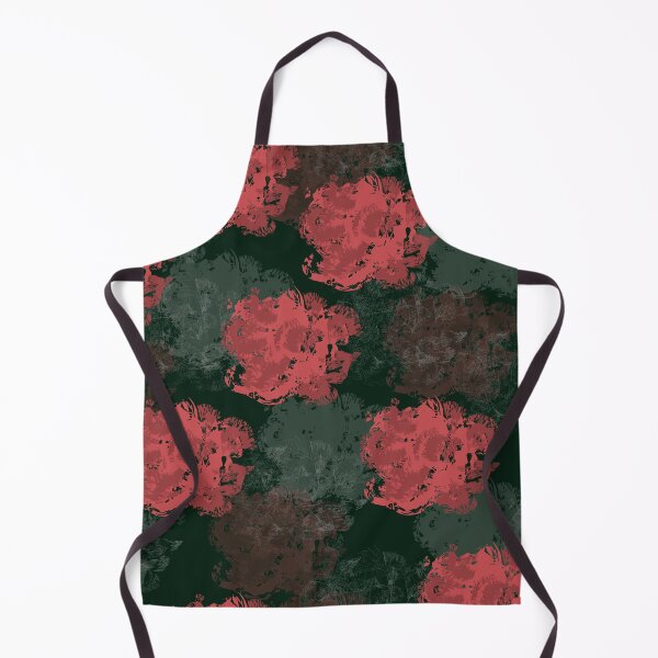 Item preview, Abstract Eye-Catching Floral Pattern – Red, Pink & Gray Flowers on Transparent Background designed and sold by Woolpixel.