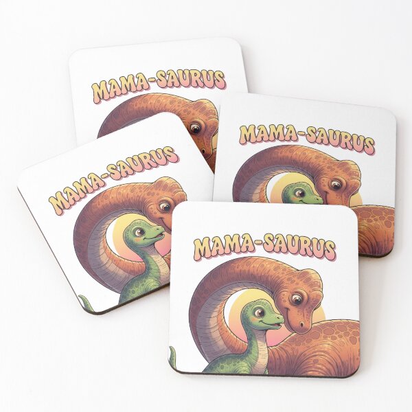 Item preview, Mama-Saurus – Cute Dinosaur Mom and Baby Design designed and sold by DinoPrints-shop.