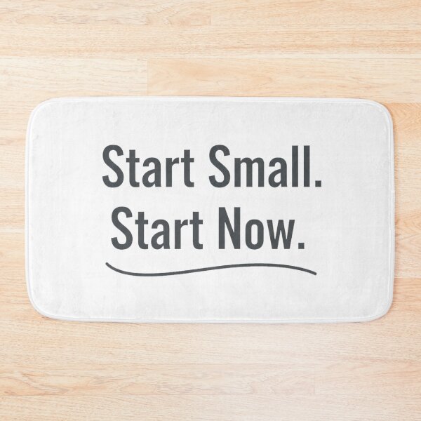 Item preview, Start Small Start Now | Gentle Productivity & Procrastination Hack Art Print designed and sold by Mind & Muse.