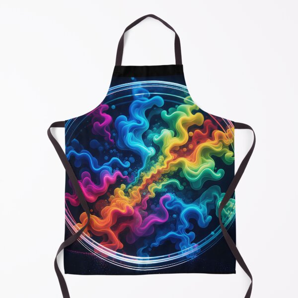 Item preview, Rainbow Smoke Art in Petri Dish – Colorful Abstract Chemistry Aesthetic designed and sold by EmeraldeaArt.